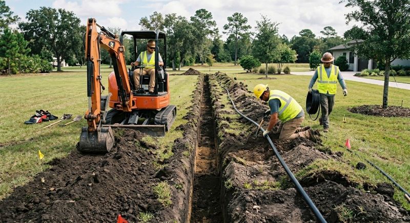 Irrigation Trenching in Atlanta, GA